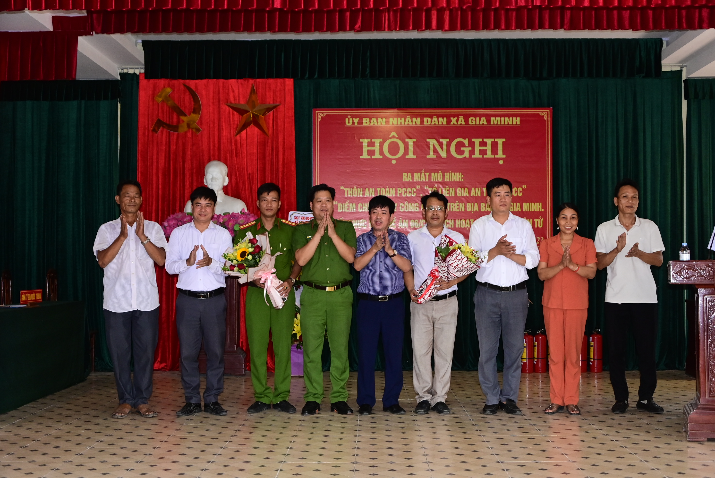 Xã Gia Minh (Thủy Nguyên): Sơ kết thực hiện Đề án 06, ra mắt các mô hình về phòng cháy chữa cháy